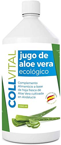 Aloe Vera a Boire Pur avec pulpe naturelle Jus 995 Aloe Vera Certification Ecologique Jus dAloe Vera Biologique fabrique en Espagne Aloe Vera a boire Jus dAloe Vera 1L 0