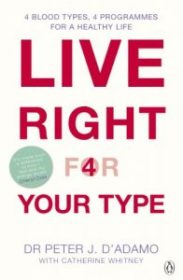 Live Right for Your Type Dr D'adamo
