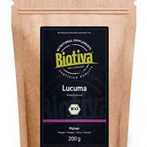 Lucuma en poudre bio 200g 100 bio Pouteria lucuma fruit en poudre vegetalien sans additifs rempli et certifie en Allemagne 0