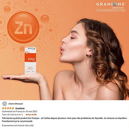 Granions Laboratoire Zinc 15mg Gelules Defenses Immunitaires Antioxydant 60 Portions 0 4