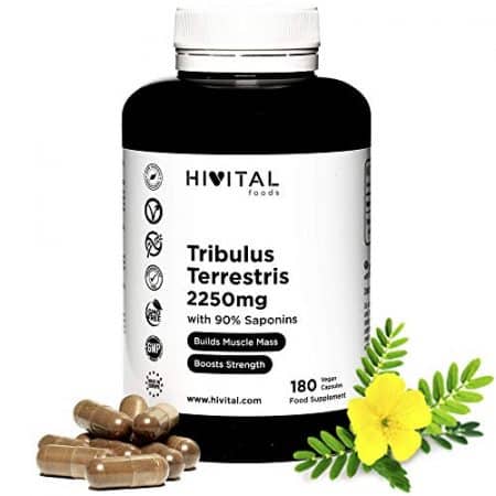 Tribulus Terrestris 2250 mg 180 gelules vegetales 100 naturel avec 90 de saponines Augmente la testosterone la masse musculaire lendurance et lenergie et aide a la recuperation musculaire 0