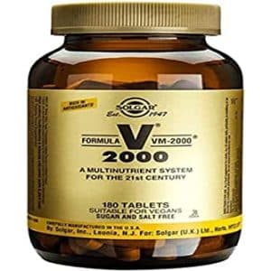 Solgar Formula VM 2000 Multinutrient System 180 Tablets Premium Quality Multiple Contains Zinc Supports A Healthy Immune System Vegan Dairy Free Kosher 90 Servings 0