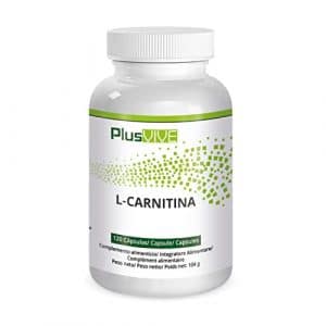 Plusvive Lot de 120 capsules de L carnitine a haute efficacite 1 000 mg 0
