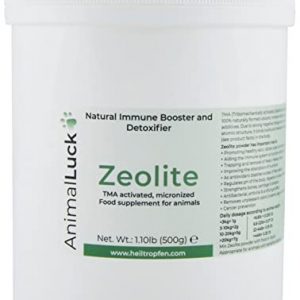Poudre de Zeolite pour Animaux 500 g Complement Alimentaire pour Animal Domestique Clinoptilolite Active AnimalLuck 0